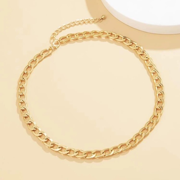 Gold Chain Link Necklace - Picture 2 of 2